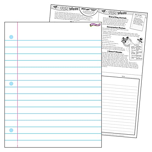 Trend Enterprises TREND Notebook Paper Wipe-Off Chart, Classroom Decor, 17" x 22" - Image 2