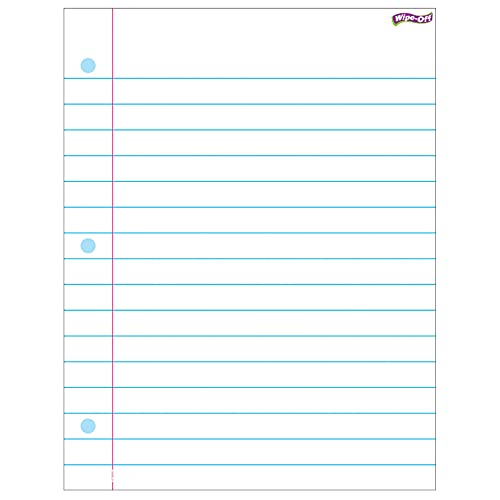 Trend Enterprises TREND Notebook Paper Wipe-Off Chart, Classroom Decor, 17" x 22" - Image 1