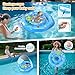 GEEQUFLOAT Baby Pool Float with Canopy Toy ConsoleAdjustable Safe SeatRemovable UPF50 SunshadeInfant Pool Float for 636 MonthsBaby Floaties 612 Months with Safety Handle Rope for PoolSea - Image 4