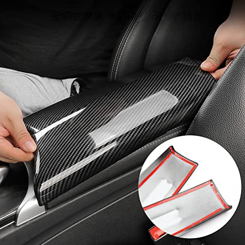 AOKIO Interior Center Console Armrest Storage Box Protective Cover Trim for Mercedes Benz C Class W205 GLC Class X253 Accessories 2015-2022 (Carbon Fiber Color) - Image 5