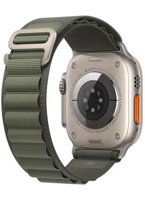 Alpine Loop Sport Nylon Watch Band Strap for Apple Watch Ultra 49mm/45mm/44mm/42mm Alpine Loop Green