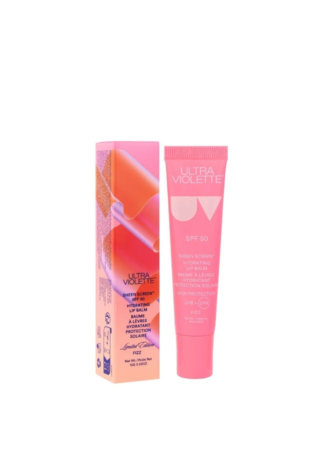 Ultra Violette Sheen Screen Hydrating SPF50 Lip Balm 15ml - Fizz - Image 4