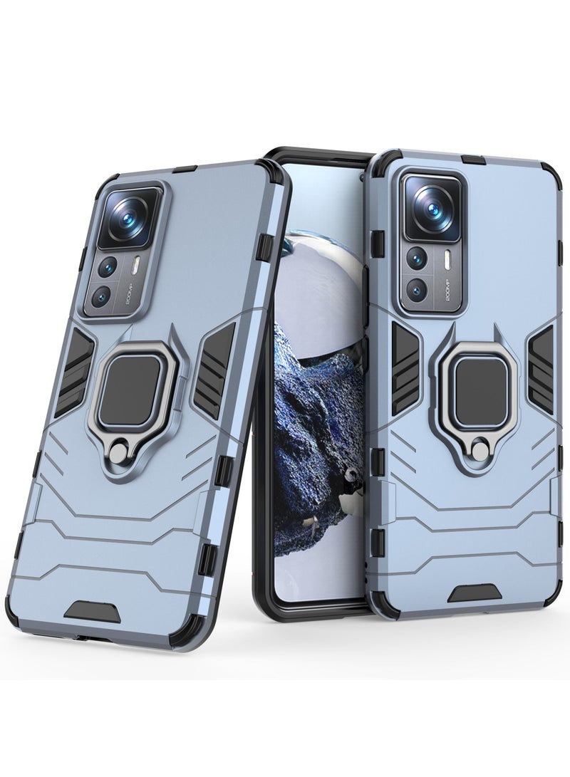 GOLDEN MASK Compatible With Xiaomi 12T/12T Pro Black Panther Back Cover (Blue) - Image 1