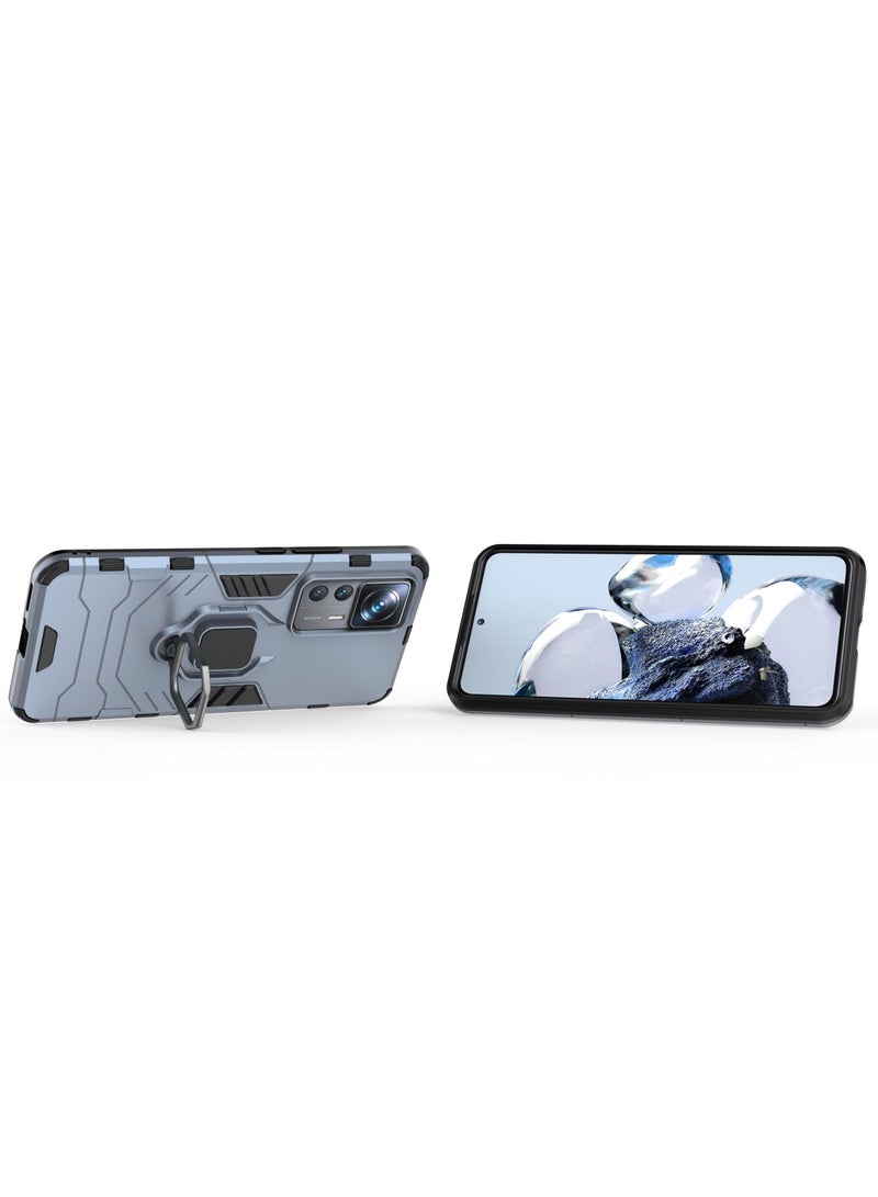 GOLDEN MASK Compatible With Xiaomi 12T/12T Pro Black Panther Back Cover (Blue) - Image 5