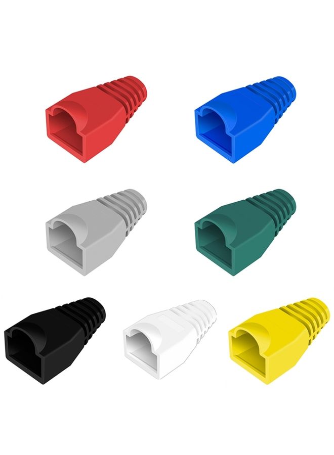 BURAQ Network Cable Boots Cap Cover for RJ45, Green (500 pcs in one packaging , the price is for 500 pcs)(Black) - Image 2