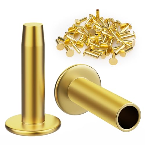 SuperDi Cutlers Cutlery Rivets 5/16" x 1/2" Knife Making Handle Pins Brass (25) - Image 1