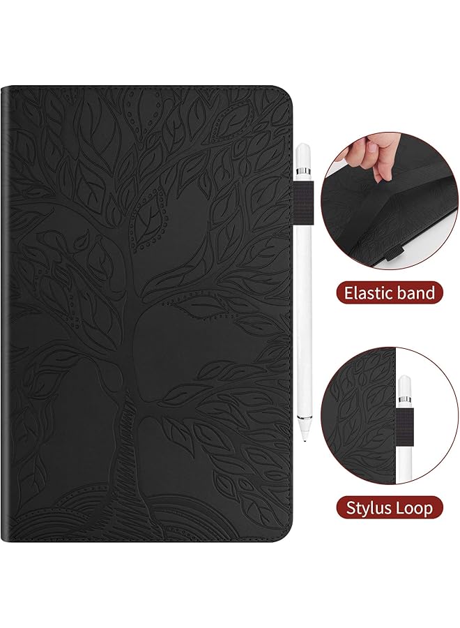 erorex Case For Galaxy Tab S8 11 Inch Premium Pu Leather Folio Stand Cover Shell With Pencil Holder Card Pocket Elastic Belt For Galaxy Tab S8 2022 Sm-X700 X706 Black  - Image 3