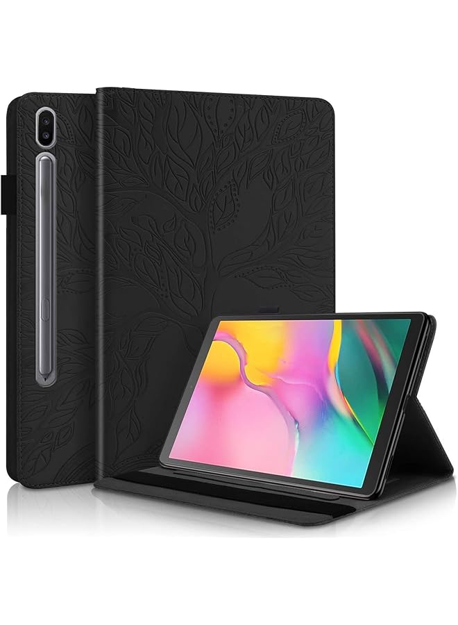 erorex Case For Galaxy Tab S8 11 Inch Premium Pu Leather Folio Stand Cover Shell With Pencil Holder Card Pocket Elastic Belt For Galaxy Tab S8 2022 Sm-X700 X706 Black  - Image 1