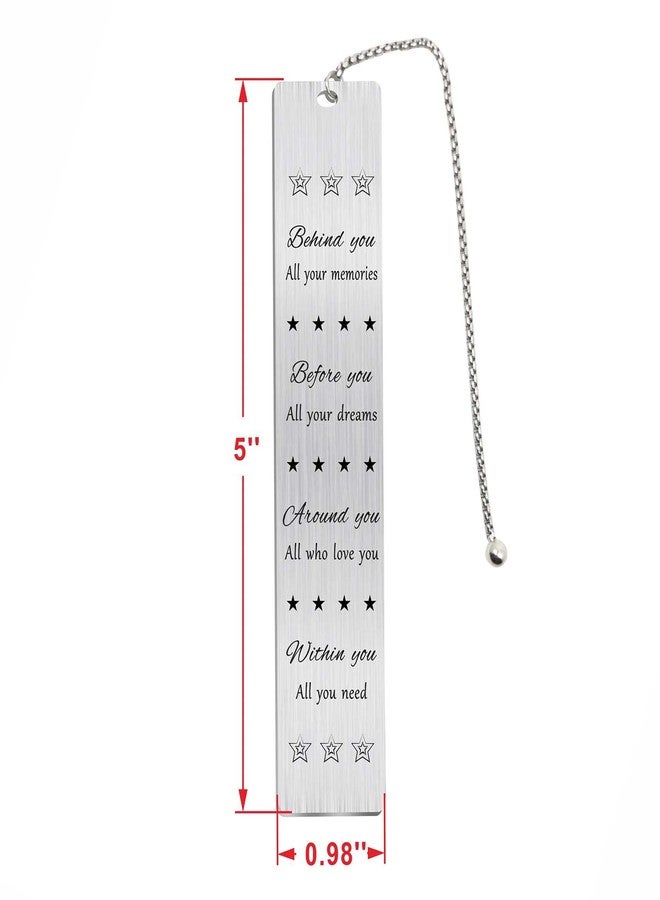 Jzxwan Happy 50th Birthday Gifts for Men Women, 50 Year Old Birthday Bookmark Gifts, Behind You All Your Memories Bookmark for Dad Mom - Image 3