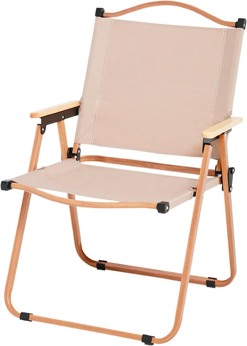 Harmony HomeUltralight Portable Camping Chair with Wooden Handle & Aluminum Bracket – Perfect for Beach, BBQ, Hiking, Fishing, Picnic & Travel - Image 3