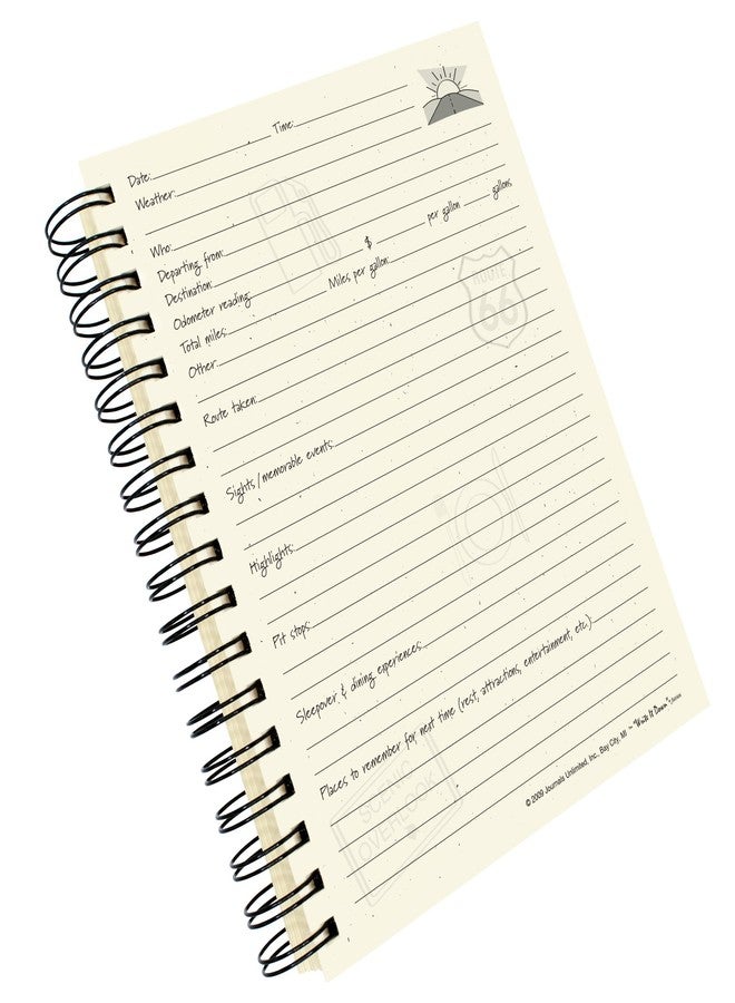 Write it Down series by Journals Unlimited,Guided Journal, Adventures, My Road Trip Journal, Full-size 7.5"x 9", Kraft Hard Cover, Made in USA - Image 4
