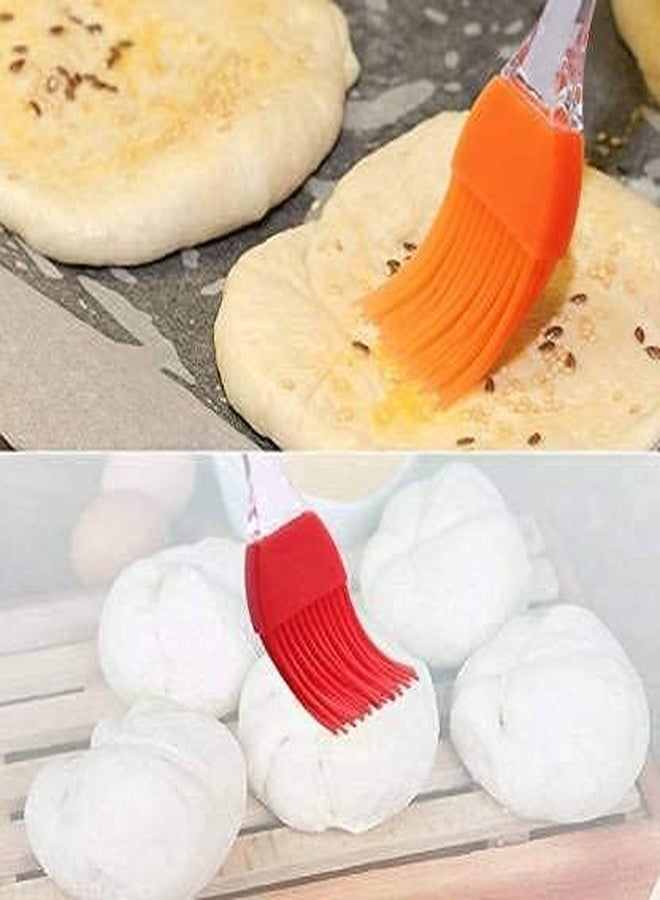 EVEN Silicone Flat Pastry Cooking Oil Brush for Grilling, Tandoor and BBQ,Multipurpose Silicon Brush .(Multicolor) (4 Piece) - Image 2