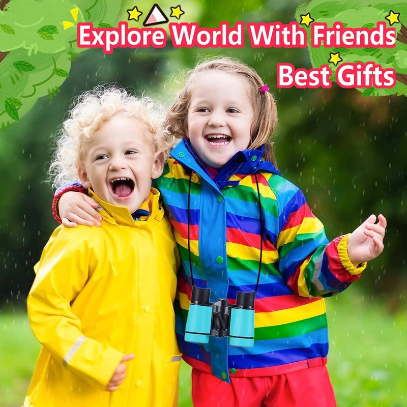 ARTOMIDE Kids Binoculars Best Gifts for 3-12 Years Boys Girls High-Resolution Optics Shockproof Mini Compact Binocuolar Toys Folding Small Telescope for Bird Watching Camping Outdoor Play - Image 5