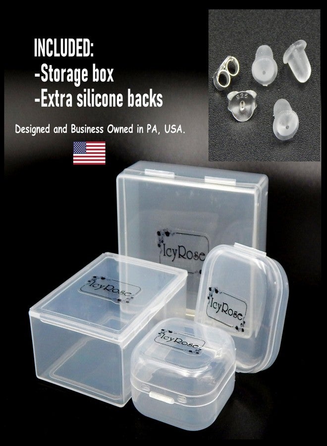 آيسروز أقراط مرصعة بقارب شراعي صغير من الفضة الإسترليني عيار 925، رقم الموديل 11286 46412 - Image 3