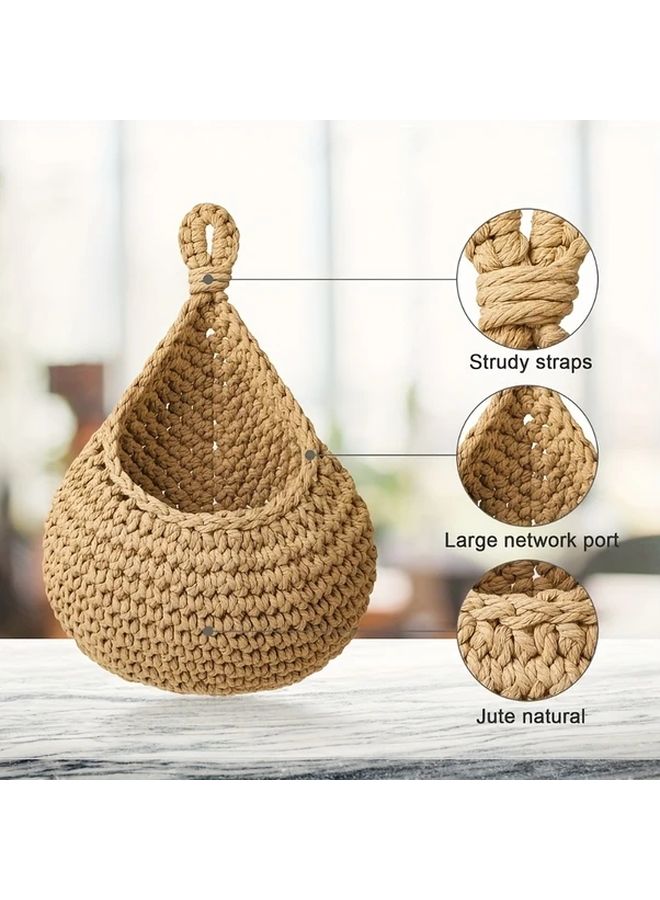 Large Hanging Wall Basket For Vegetables Fruits Kitchen Storage Organizer - Image 5