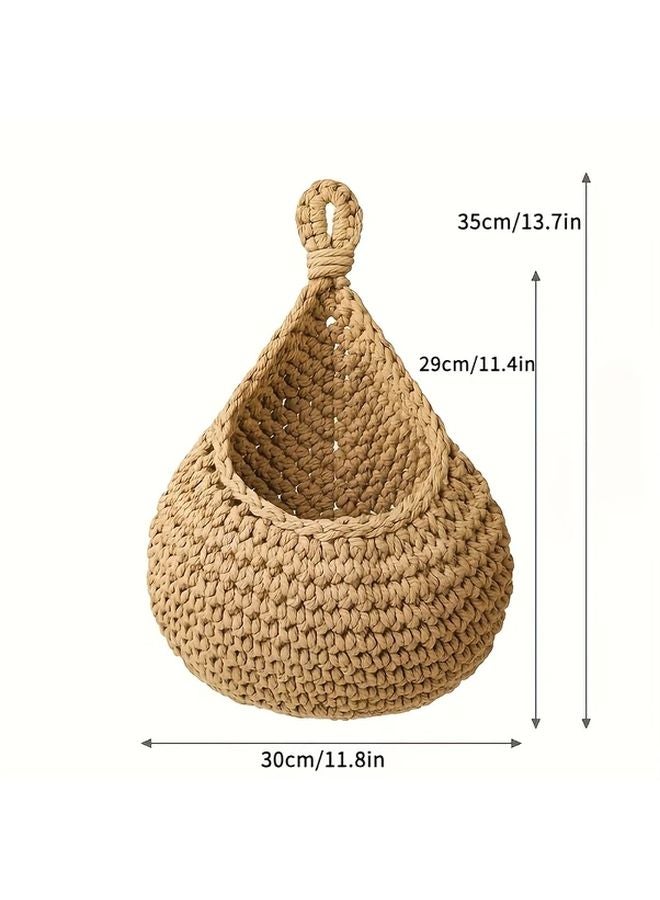 Large Hanging Wall Basket For Vegetables Fruits Kitchen Storage Organizer - Image 4