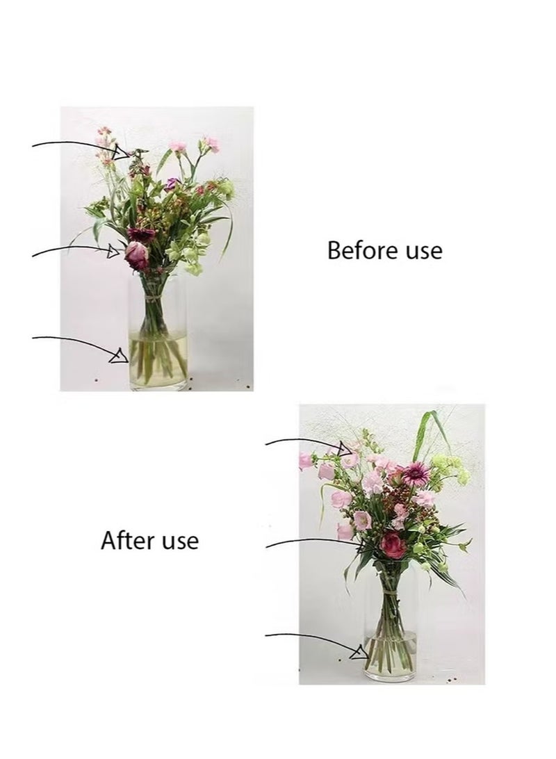 CHRYSAL Rose nutrient solution，Clear Flower Food Packets Fresh Flower Arrangements Supplies，Flower preservative and nutrient solution to prolong the life of flowers (5g, 20 packs) - Image 2