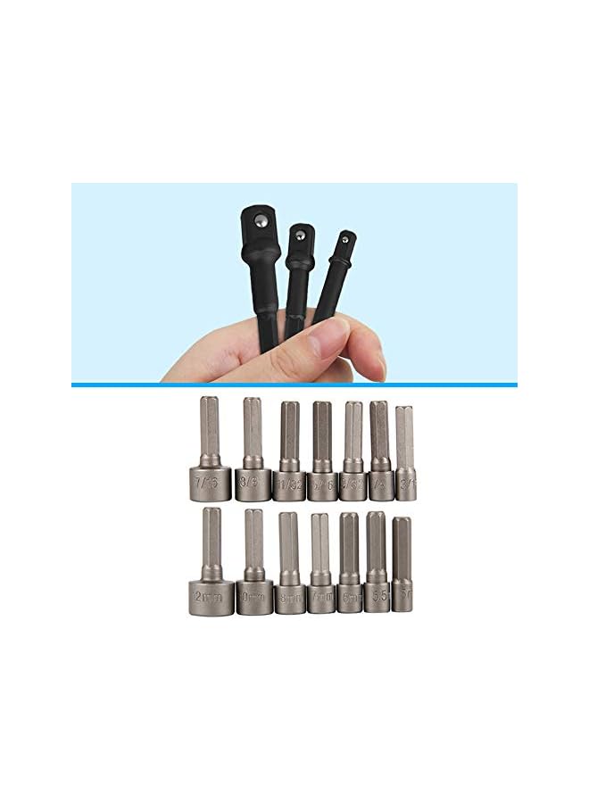 PROMASS promass Set of 14 drill bits and 3 socket adapters, hex shank  - Image 5