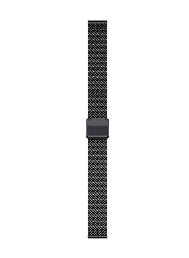 YEEJOK Vivoactive 5 Bands, 20mm Vivoactive 3 Watch Bands, Mesh Metal Watch Bands & Genuine Leather Strap Compatible for Garmin Venu Sq/Venu 2 Plus/Forerunner 645/245 - Image 2