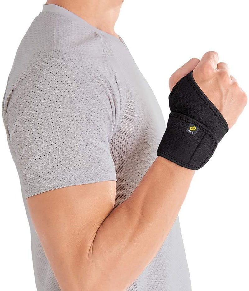 Bracoo Wrist Brace Compression Wrap – Adjustable Support Strap for Carpal Tunnel, Tendonitis, Arthritis, Pain Relief – Fitness & Weightlifting Wristband – Left or Right Hand – WS10 - Image 2