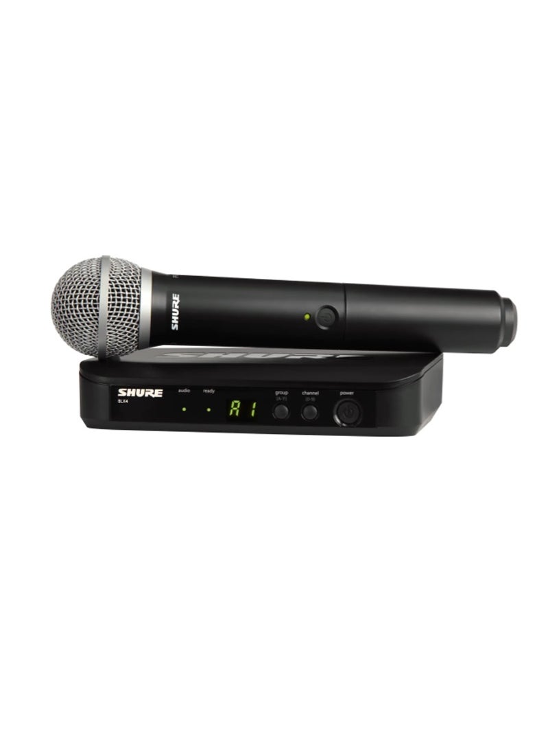 Shure Handheld Wireless Microphone System BLX24UK/PG58-K14 Black  - Image 1