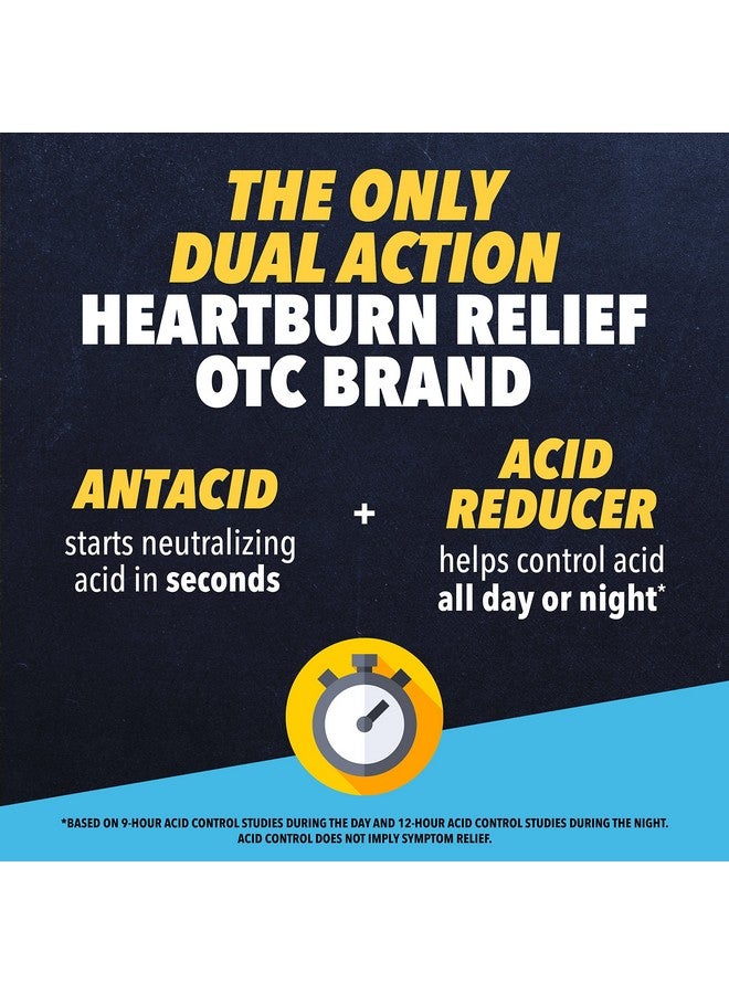 بيبسيد كومبليت، مُخفِّض حموضة كامل، أقراص مضغ مضادة للحموضة، ١٠ ملغ فاموتيدين، ٨٠٠ ملغ كربونات الكالسيوم، و١٦٥ ملغ هيدروكسيد المغنيسيوم لكل قرص دواء لحرقة المعدة، أقراص مضغ مضادة للحموضة، بنكهة التوت، ٢٥ قرصًا - Image 4