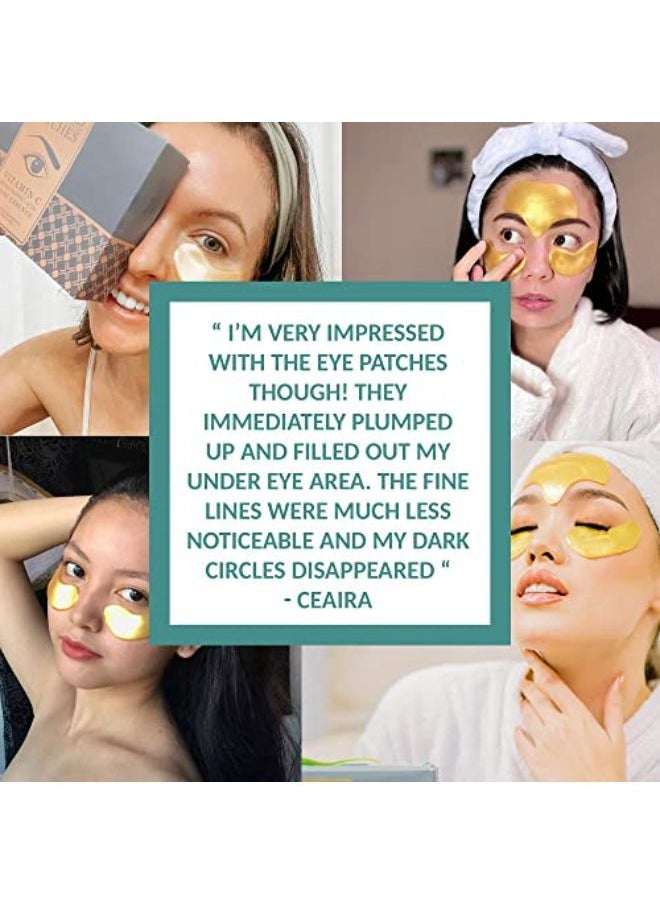 D Under Eye And Forehead Patches - 26 Pcs - Collagen And Hyaluronic Acid Pads That Helps Reducing Under Eye Puffiness, Wrinkles, And Dark Circles - No Artificial Fragrance Or Alcohol
