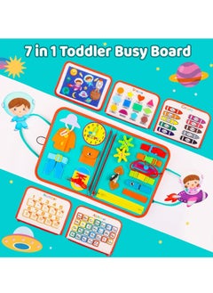KASTWAVE Toddler Busy Board, Educational Learning Sensory Busy Book, Montessori Sensory Toys, Preschool Learning Activities, Learning Fine Motor Skills, Educational Travel Toys for 1-3 Years Old Boys Girls  - Image 4