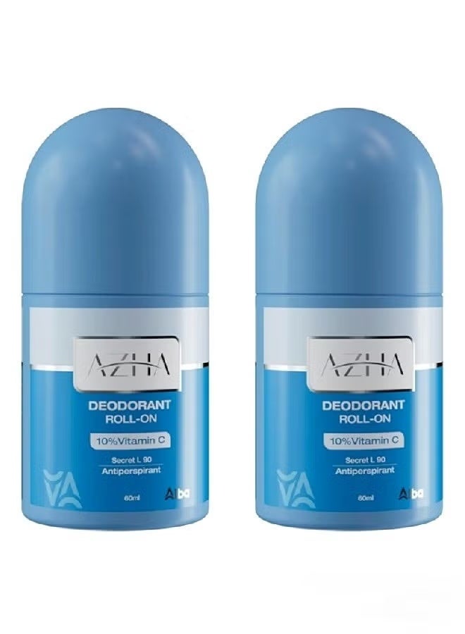 أزهى مزيل عرق رول أون مبيض سيكريت L90 - 60 مل 1+1 - Image 1