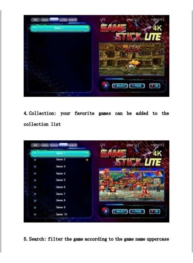 جهاز الألعاب الكلاسيكي الذكي 4K من Blulory | أكثر من 10,000 لعبة | سعة 32/64GB مع ذراع تحكم لاسلكي 2.4G - Image 3