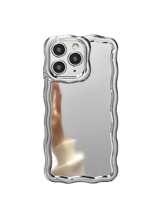 Zaboon Case For iPhone 12 Pro Max Electroplated Mirror Waves Silicone Phone Case - Image 1