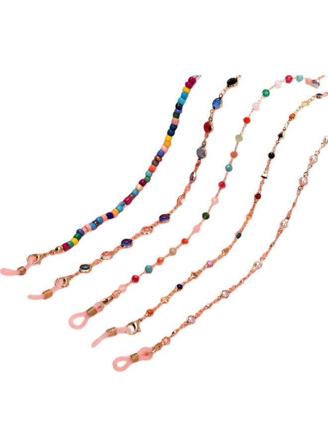 DRATRA Eyeglass Chain Women'S Neck Hanging Eyeglass Strap Anti-Slip Chain For Reading Glasses Handmade Colorful Beaded Accessory - Image 1