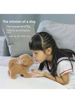Generic Le Jier Children's Electric Toy Dog Simulation Plush Teddy Calling Walking Dog Machine Dog Girl-Color:Q101 German Shepherd  - Image 3