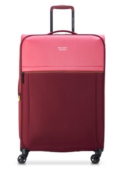 DELSEY Delsey Brochant 3 Expendable Double wheel luggage Softsided trolley suitcase 78cm Pink Rose Large  - Image 1