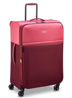 DELSEY Delsey Brochant 3 Expendable Double wheel luggage Softsided trolley suitcase 78cm Pink Rose Large  - Image 2