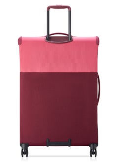 DELSEY Delsey Brochant 3 Expendable Double wheel luggage Softsided trolley suitcase 78cm Pink Rose Large  - Image 4