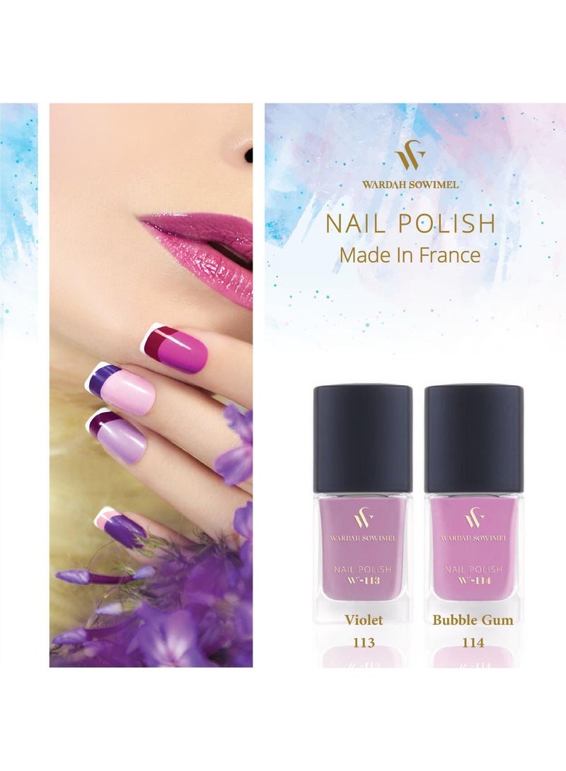 وردة صويمل طلاء أظافر من وردة صويمل - الوردي - W114 - Image 4