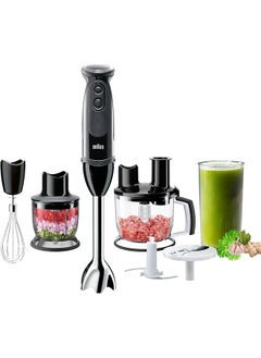 BRAUN Multi Quick 5 1000W 21 Speeds 1.5L Food Processor Whisk 0.600L Beaker Splash Control Mq5285Bk Black  - Image 1
