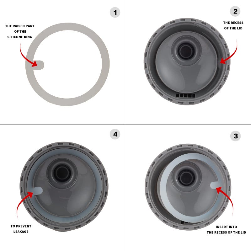 bottle bottle زجاجة زجاجة 26 أونصة زجاجة هزاز معزولة زجاجة ماء من الفولاذ المقاوم للصدأ مع خفاقة سلكية، زجاجة هزاز بروتين قابلة لإعادة الاستخدام، كوب ماء رياضي رمادي - Image 5