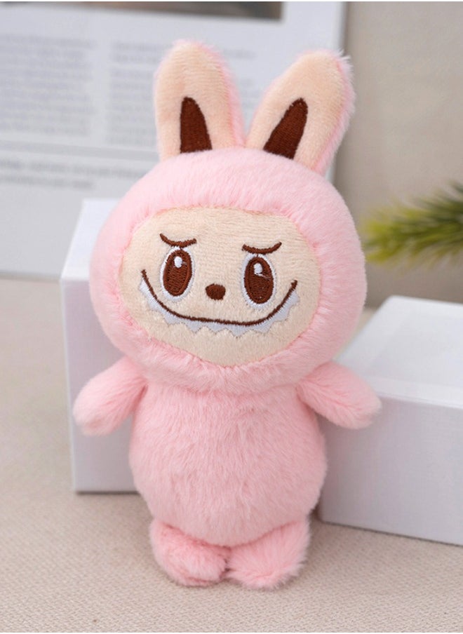 Generic - Labubu Plush Doll 15cm, Labubu Stuffed Doll Cartoon Premium Soft Plush Figure Toy for Ages 3 & Up, Pink - Image 1