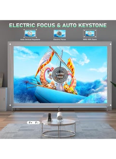 Generic Electric Focus 16000L Portable Mini Projector with Android System WiFi 6 and Bluetooth Auto Vertical Correction FULL HD 1080P 180°Rotatable Outdoor Movie for Phone  - Image 4