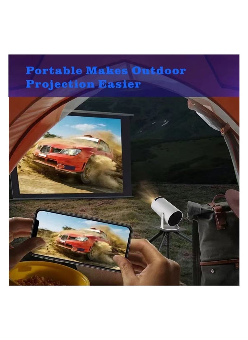 Generic - Electric Focus 16000L Portable Mini Projector with Android System WiFi 6 and Bluetooth Auto Vertical Correction FULL HD 1080P 180°Rotatable Outdoor Movie for Phone - Image 1