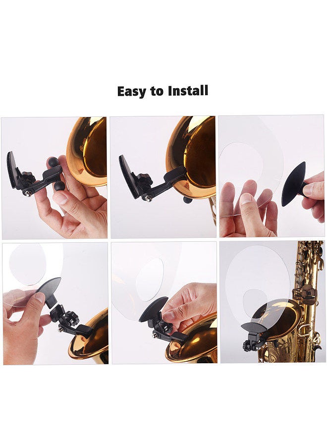 Generic - Plastic Saxophone Deflector Sound Deflector Shield With Mute & Reflect Sound Functions For Wind Instrument - Image 1