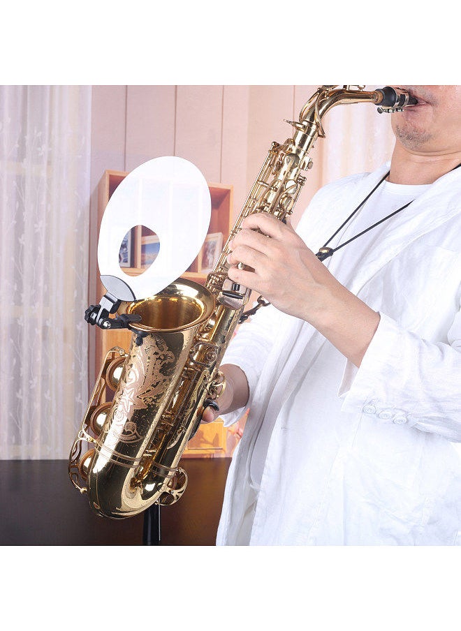 Generic - Plastic Saxophone Deflector Sound Deflector Shield With Mute & Reflect Sound Functions For Wind Instrument - Image 1