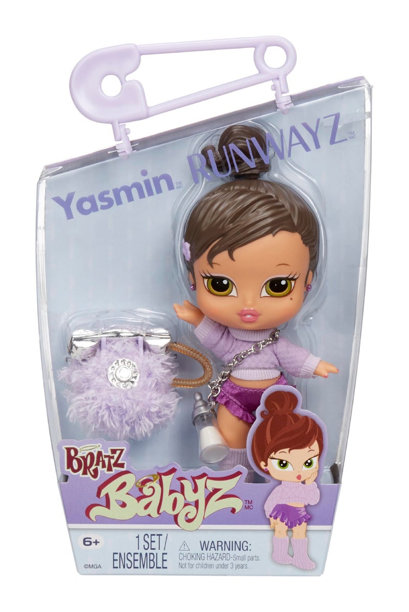Bratz Babyz Runwayz Yasmin Collectible Fashion Doll with Real Fashions - Image 1
