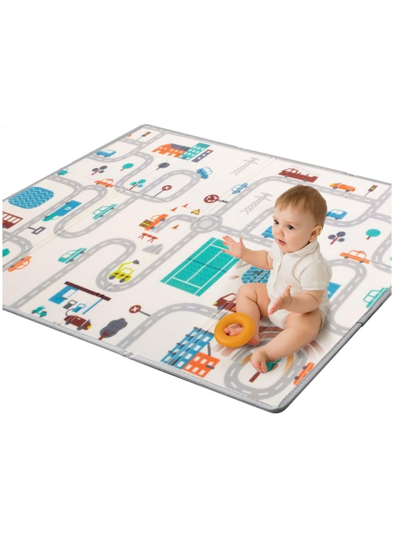 PICCASIO™ Versatile Foldable Baby Play Mat - Waterproof, Easy-to-Clean Activity Playmat - Ideal for Infants and Toddlers - Indoor/Outdoor Use - 120x120 x1cm - Image 1