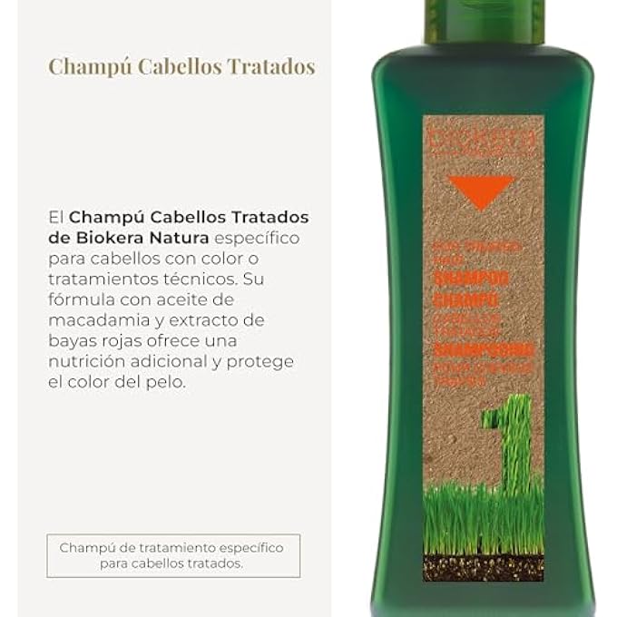 Salerm BIOKERA NATURA TREATED HAIR SHAMPOO 300 ML - Image 3