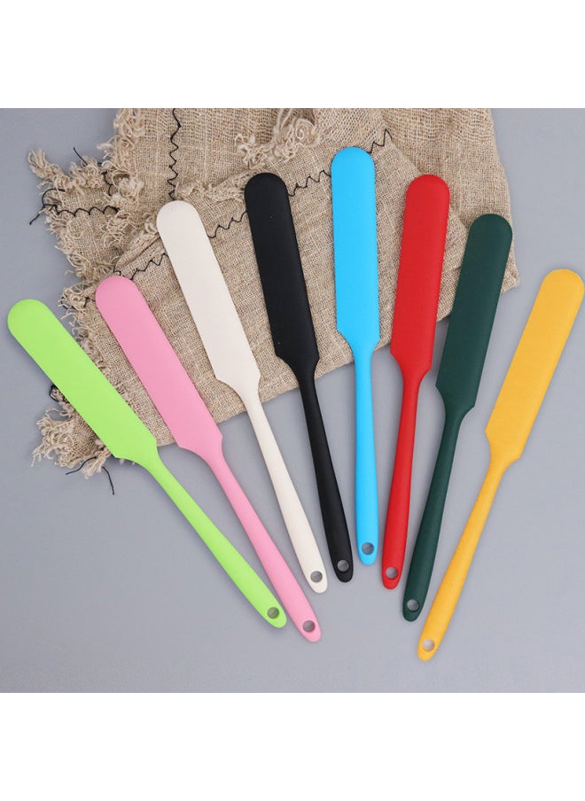 Generic - Small Size Silicone Spatula Flour Small Spatula Jam Cheese Temperature Resistant Fruit Spatula Cake Spatula Stirring Kniver-Specifications:Red - Image 1