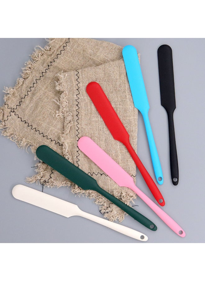 Generic - Small Size Silicone Spatula Flour Small Spatula Jam Cheese Temperature Resistant Fruit Spatula Cake Spatula Stirring Kniver-Specifications:Red - Image 1
