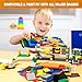 MANNIDOO 110 Pieces Classic Building Plates 11 Sizes Small Baseplates Multipacks Compatible with All Major Brands Building Pieces Flat Platform Base for Moc Building 12 Colors - Image 3